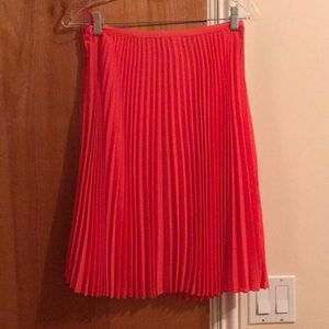 Pleated midi skirt